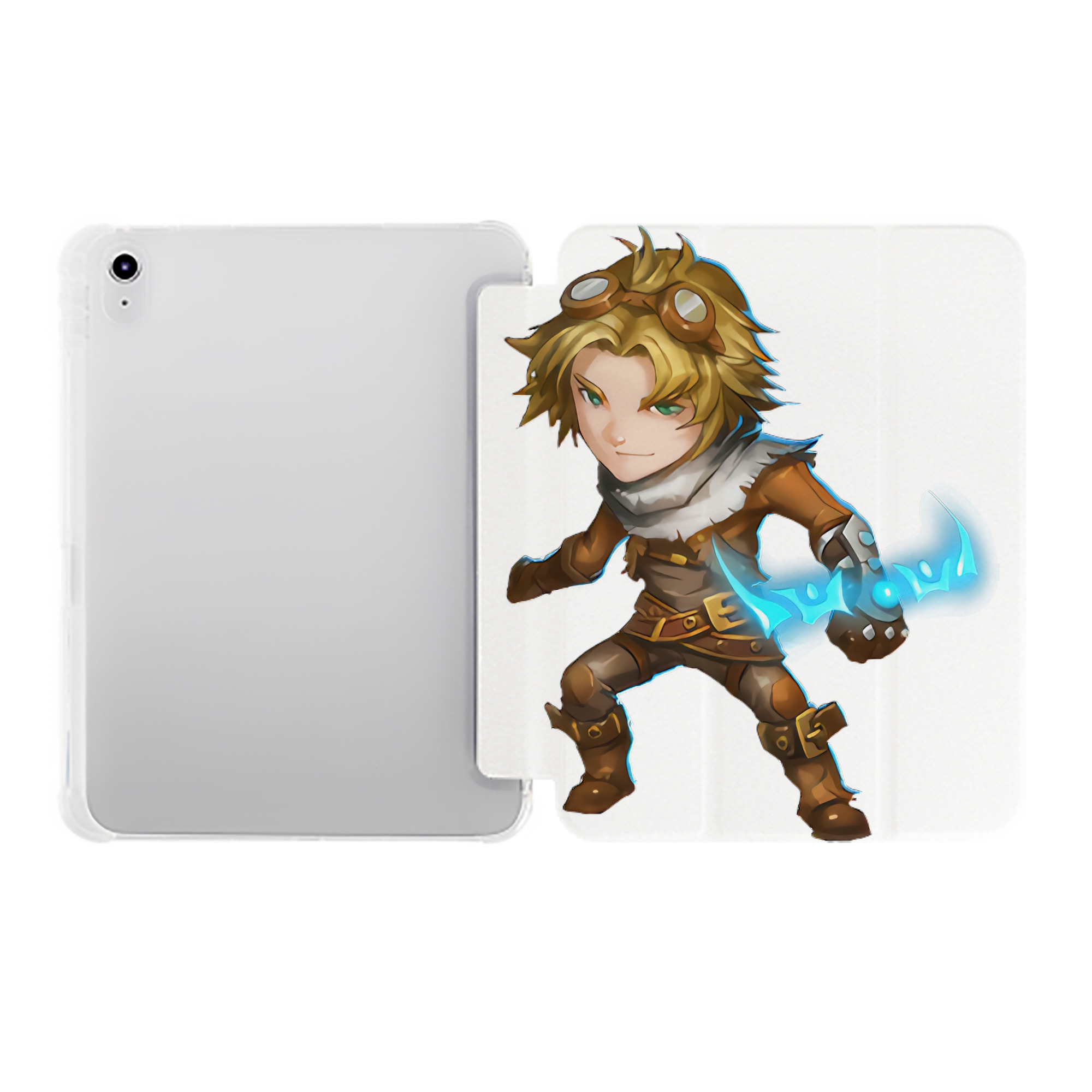 （画像用） リーグ・オブ・レジェンド League of Legends LOL IPad ケース ペン収納付き 三つ折りスタンド PUレザー×シリコン 対応機種9.5/10.5/10.9インチ